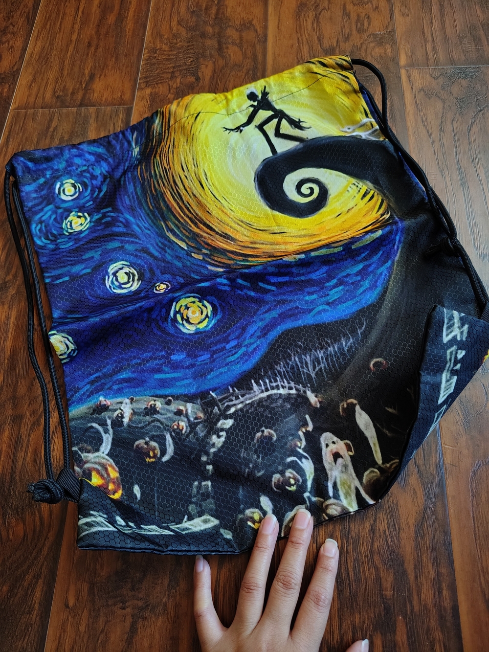 The Nightmare Before Christmas x Starry Night drawstring bag In new condition